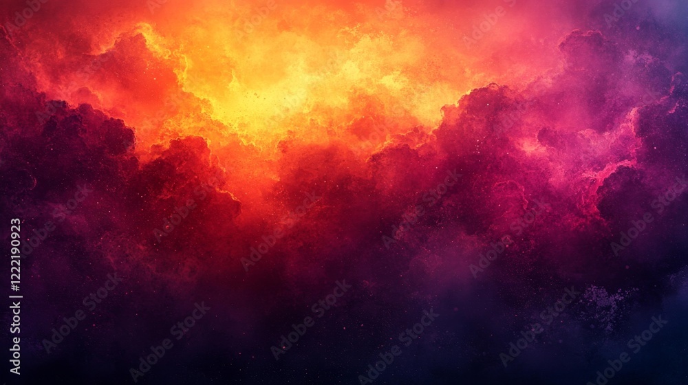 Fototapeta premium Mystical Gradient with Abstract Layers. Generative AI