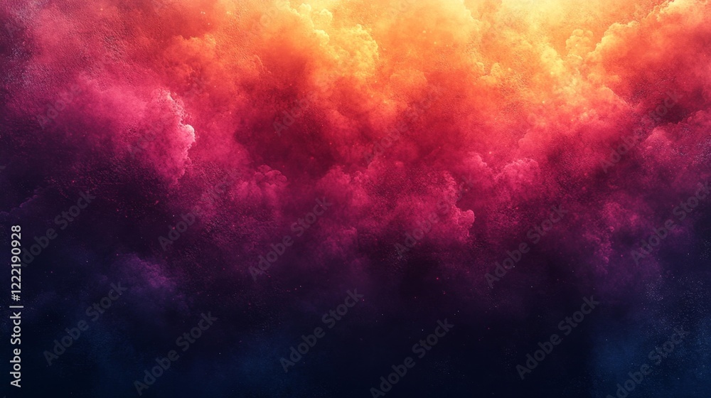 Naklejka premium Cloudy Gradient Texture with Painterly Details. Generative AI