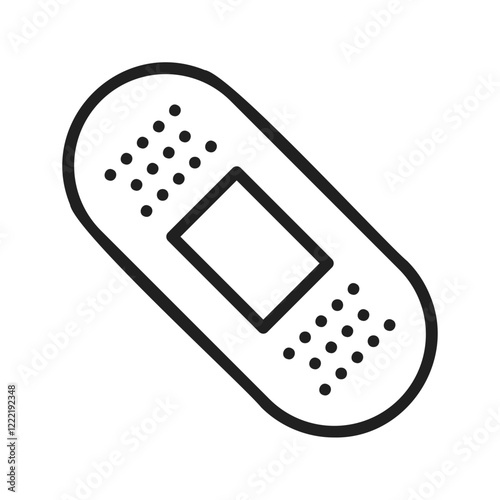 Band Aid icon vector image. Suitable for mobile apps, web apps and print media.