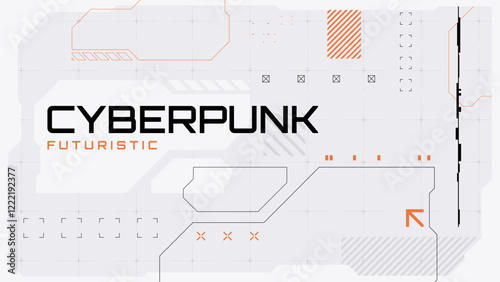 abstract background with  futuristic and cyberpunk style design