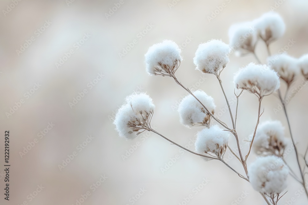 Delicate white flowers on slender stems against a soft, blurred background. Delicate white flowers on slender stems against a soft, blurred background.