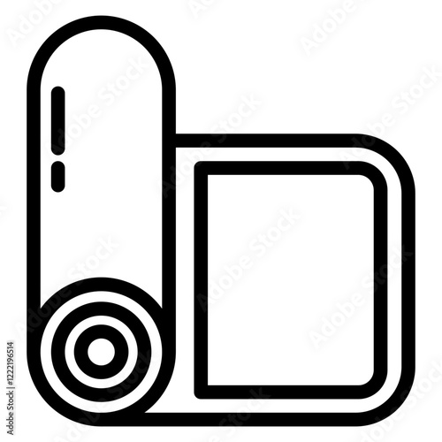 Rolling Mat line icon
