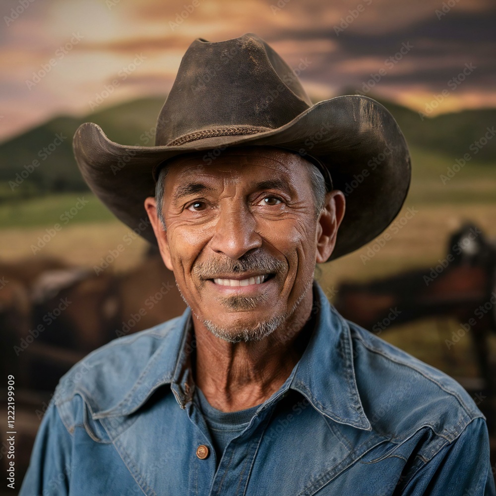 portrait of cowboy portrait of cowboy