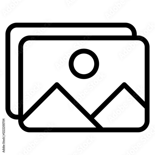 Free Download Picture line icon - GFXLoad