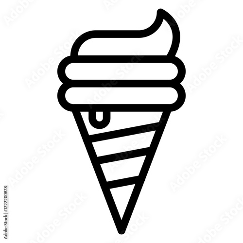  -Ice cream line icon