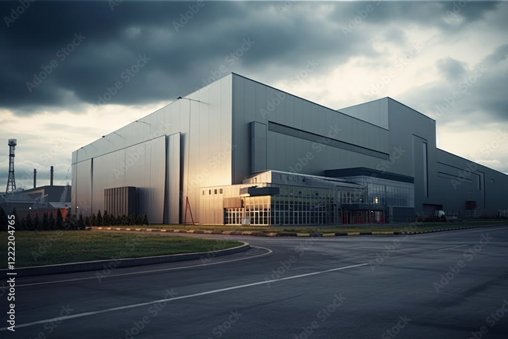 Building architecture factory warehouse. Building architecture factory warehouse.