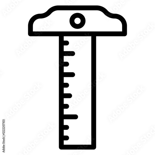 Ruler (T-square) line icon