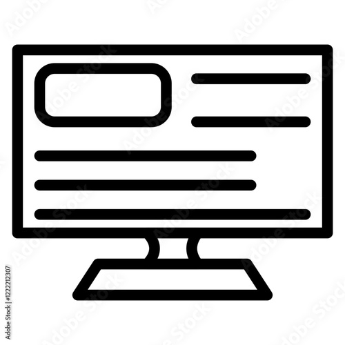 Content Marketing line icon