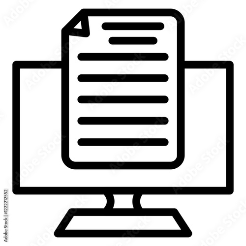 Copywriting line icon