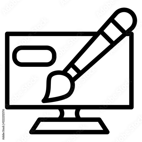 Web Design line icon