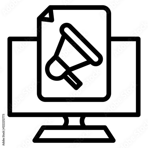 Ad Campaign line icon