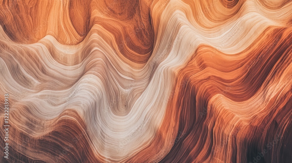 Obraz premium The Enchanting Curves of Sandstone: A Masterpiece of Nature's Art