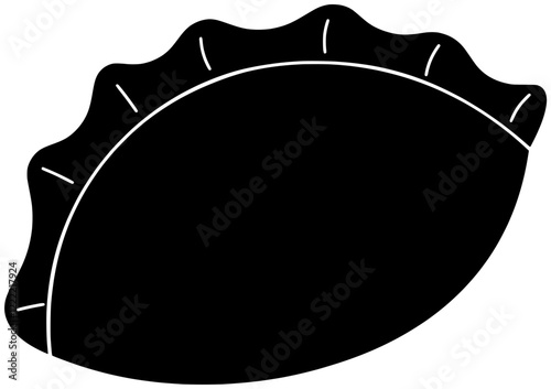 dumpling illustration dimsum silhouette gyoza logo asian icon food outline chinese meal meat dim cuisine china dish dough dumplings shape dinner vector graphic background