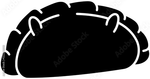 dumpling illustration dimsum silhouette gyoza logo asian icon food outline chinese meal meat dim cuisine china dish dough dumplings shape dinner vector graphic background