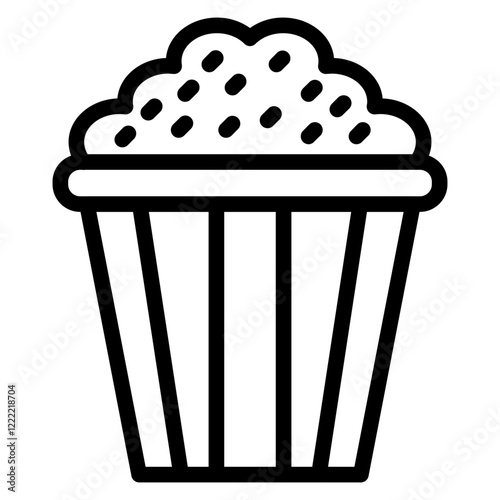 Popcorn line icon