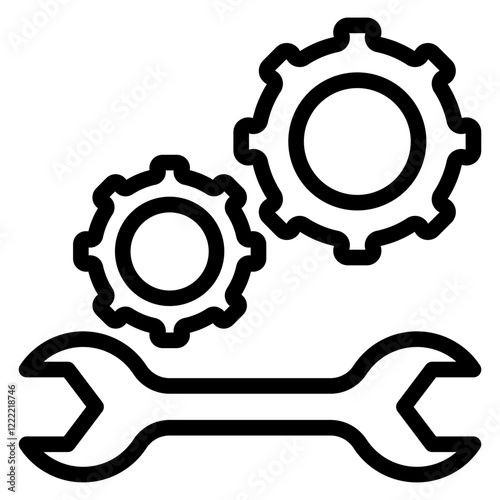 Maintenance line icon