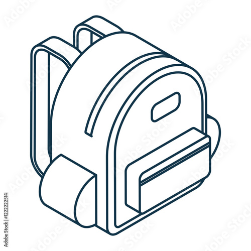 Mountain bag Isometric