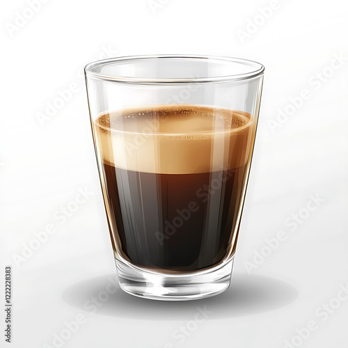 a glass of coffee on a transparent background