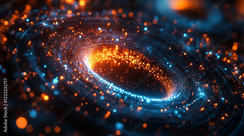 Futuristic abstract background with glowing spiral for digital designs Futuristic abstract background with glowing spiral for digital designs