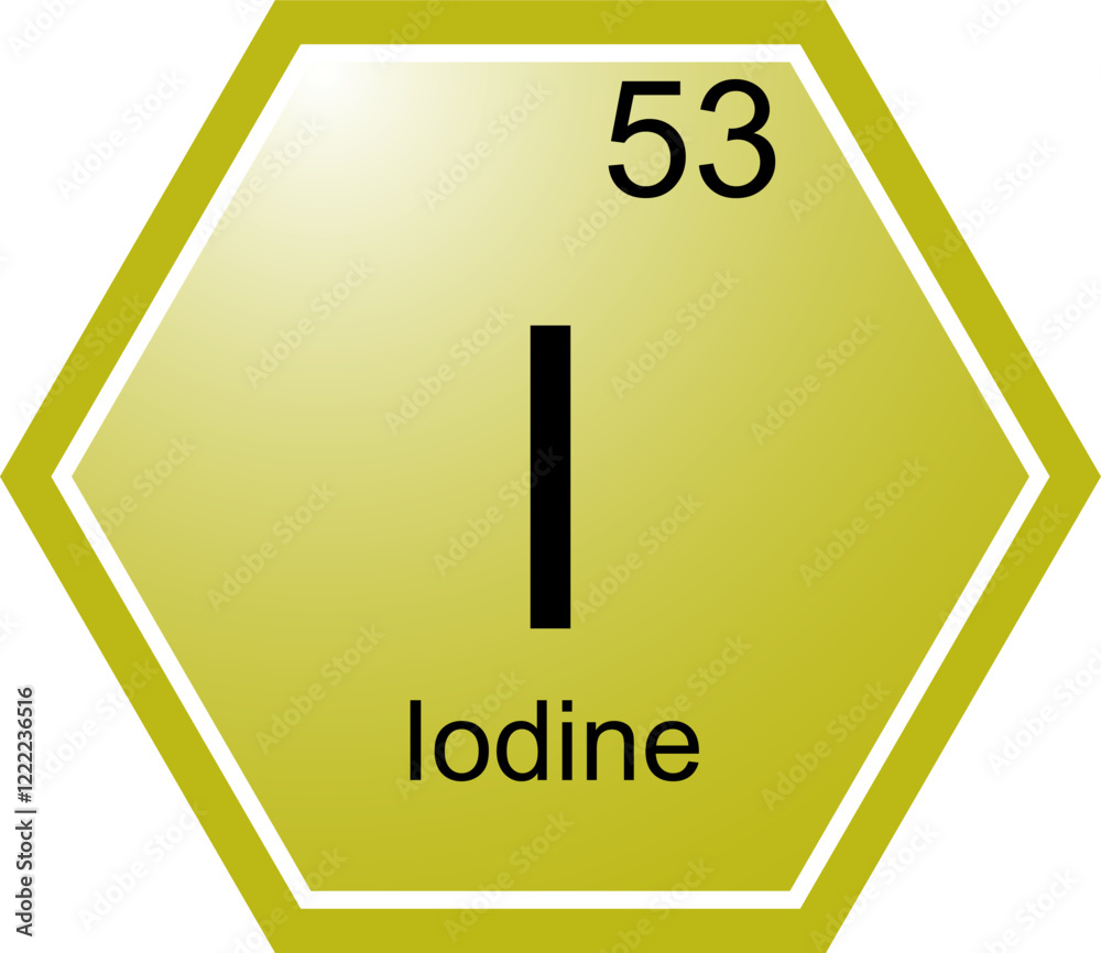 The symbol of the chemical element I is Iodine.