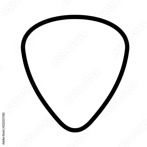 pick guitar line icon