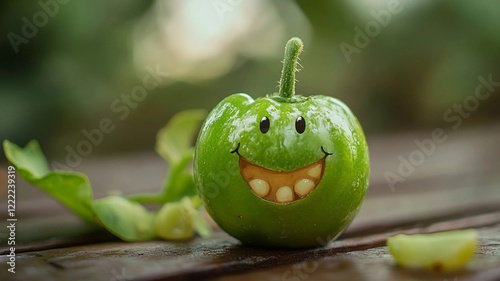 Green Capcium Smiley (Generative AI)