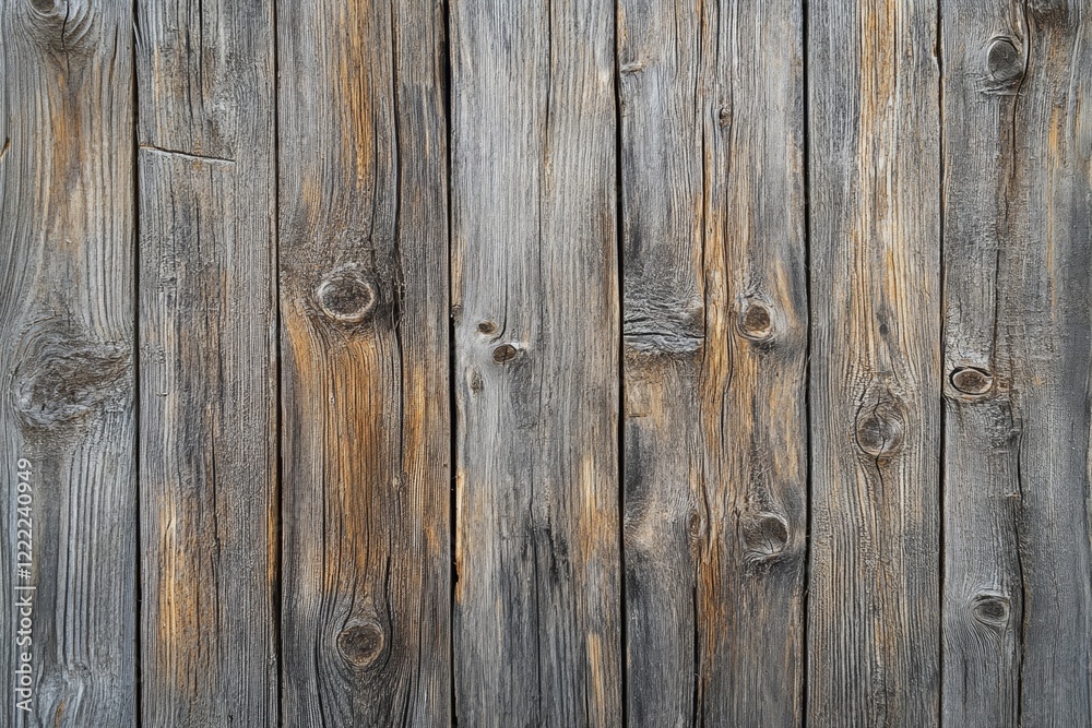 This close-up view of weathered wooden planks highlights unique knots and cracks, illustrating the natural beauty of aged wood, ideal for artistic and design applications. With copy space for text This close-up view of weathered wooden planks highlights unique knots and cracks, illustrating the natural beauty of aged wood, ideal for artistic and design applications. With copy space for text