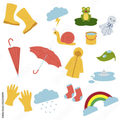 Flat Rain Element