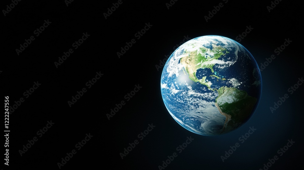 Global Globe Earth Earth seen from space, highlighting the interconnectedness of all living things and the fragility of the planet Global Globe Earth Earth seen from space, highlighting the interconnectedness of all living things and the fragility of the planet