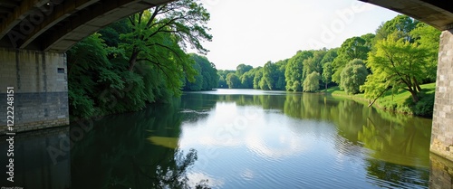 Stone Brid Over Mountain River: Trekking, Kayaking, River Rafting & Water Views photo