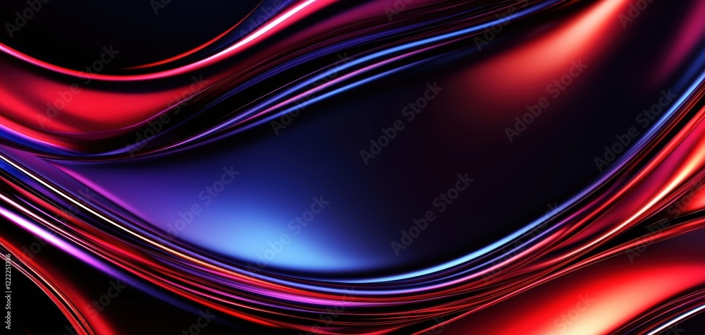 High-speed light streaks in vivid red and blue shades, creating a sleek and modern design on a dark backdrop High-speed light streaks in vivid red and blue shades, creating a sleek and modern design on a dark backdrop