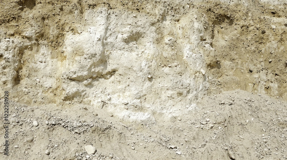 Coastal cliff face, sandy texture, erosion, sunlight, geological study Coastal cliff face, sandy texture, erosion, sunlight, geological study