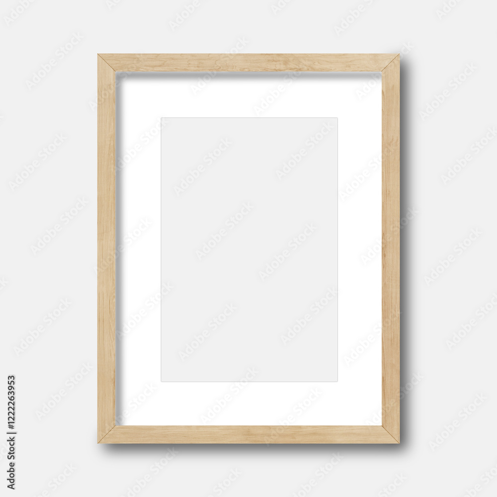 Obraz premium Vertical wooden frame mockup, Frame mockups