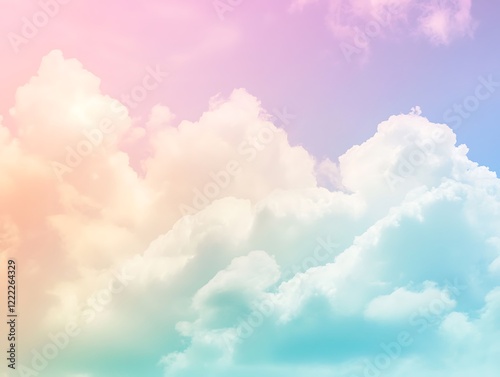Abstract Pastel Gradient Featuring Soft Colors and a Dreamy Texture in Pink, Blue, and Lavender Hues, Ideal for Backgrounds or Creative Projects