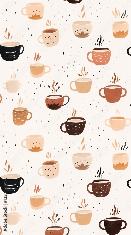 Fototapeta premium Coffee backgrounds pattern drink.