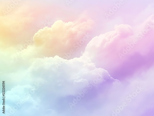 Abstract Pastel Gradient Featuring Soft Colors and a Dreamy Texture in Pink, Blue, and Lavender Hues, Ideal for Backgrounds or Creative Projects