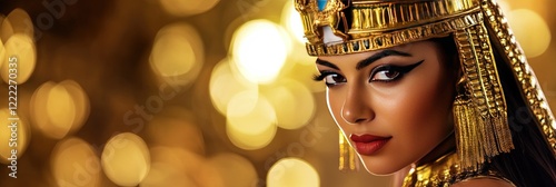 modern ancient egyptian goddess and queen photo