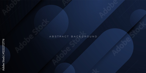 Dynamic abstract 3D dark background. Gradient dark color with simple shapes pattern. Eps10 vector
