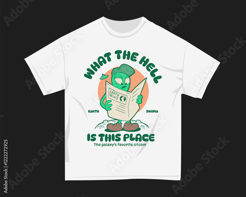 Alien funny t shirt designs