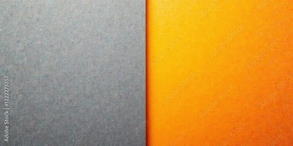 Fototapeta premium Abstract Textured Background Featuring a Divided Surface of Gray and Orange Hues