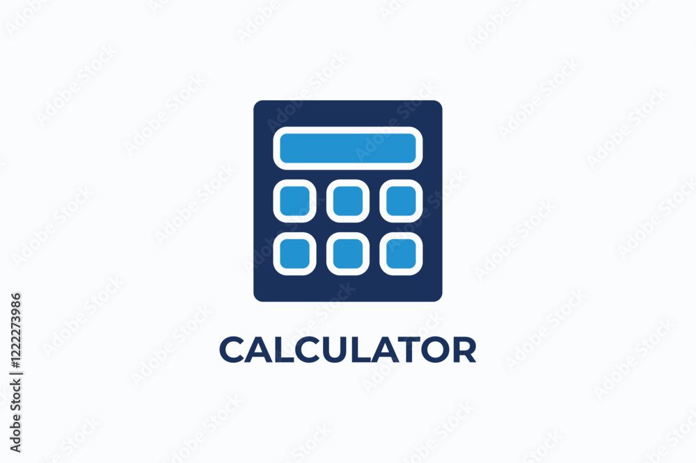 CALCULATOR vector, icon or logo sign isolated symbol illustration CALCULATOR vector, icon or logo sign isolated symbol illustration