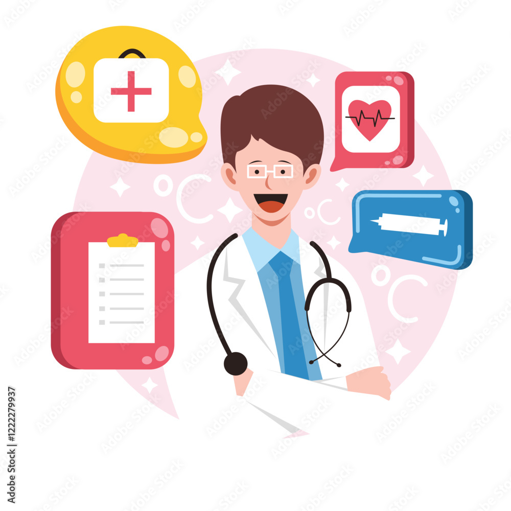 Doctor Profession Illustration Doctor Profession Illustration