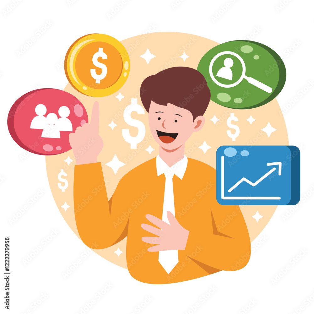 Entrepreneur Profession Illustration Entrepreneur Profession Illustration