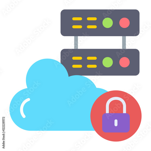 Cloud lock Icon