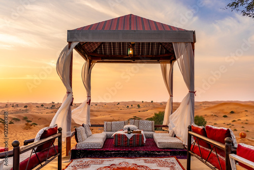 luxury camp in desert 