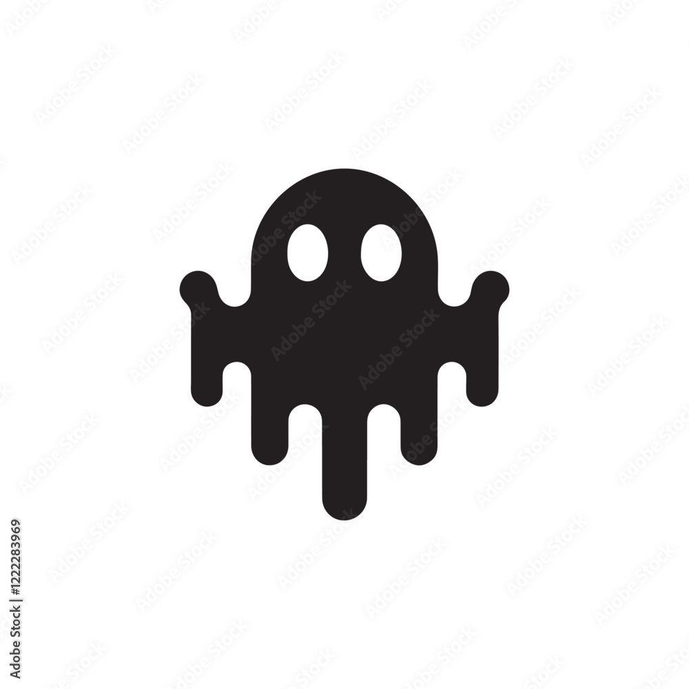 Ghost floating in the air silhouette
Ghost floating in the air silhouette