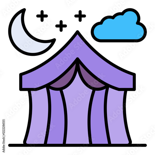 Night camp Icon