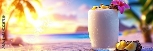 pina colada advertisement photo  photo