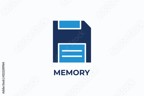 MEMORY vector, icon or logo sign isolated symbol illustration