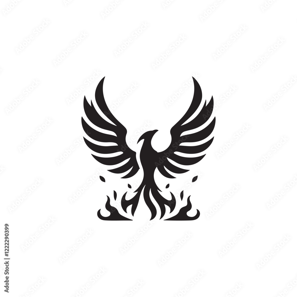 Fototapeta premium Phoenix silhouette,Phoenix vector